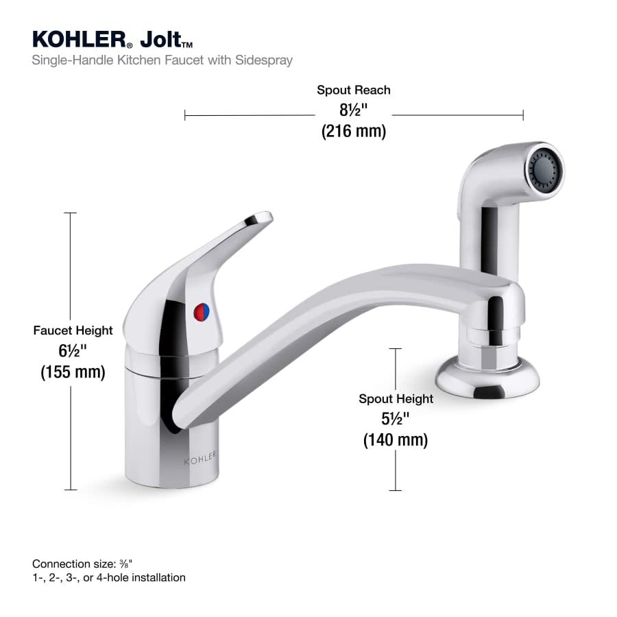 Jolt 1.5 GPM Single Hole Kitchen Faucet - Includes Side Spray Escutcheon - dvj1ifzrrgaacm2ldg5q@2x.jpg