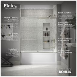 Elate 56-3/4" High x 59-5/8" Wide Sliding Semi Frameless Tub Door with Clear Glass - e6jga0ta3liibpdojltn@2x.jpg