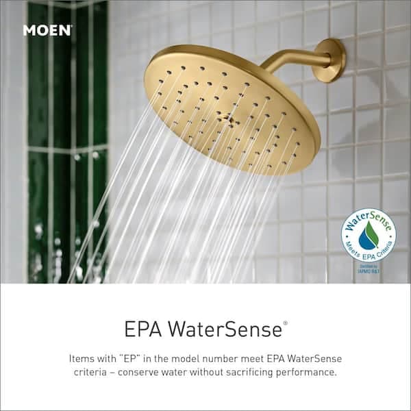 MOEN Verso 8-Spray 7 in .Dual Wall Mount Fixed and Handheld Shower Head 1.75 GPM with Infiniti Dial in Brushed Gold 220C3EPBG - e7srgask5vfmn8gahj5m@2x.jpg