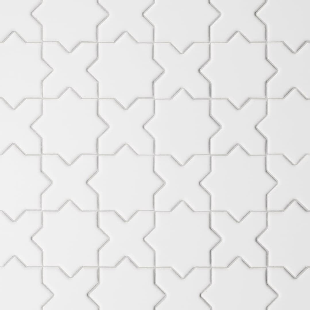 Le Cafe 2" x 2" Cross and Star Glossy Porcelain Mosaic Tile in Black - e9ifniyp9pwqw3sdrfkk@2x.jpg