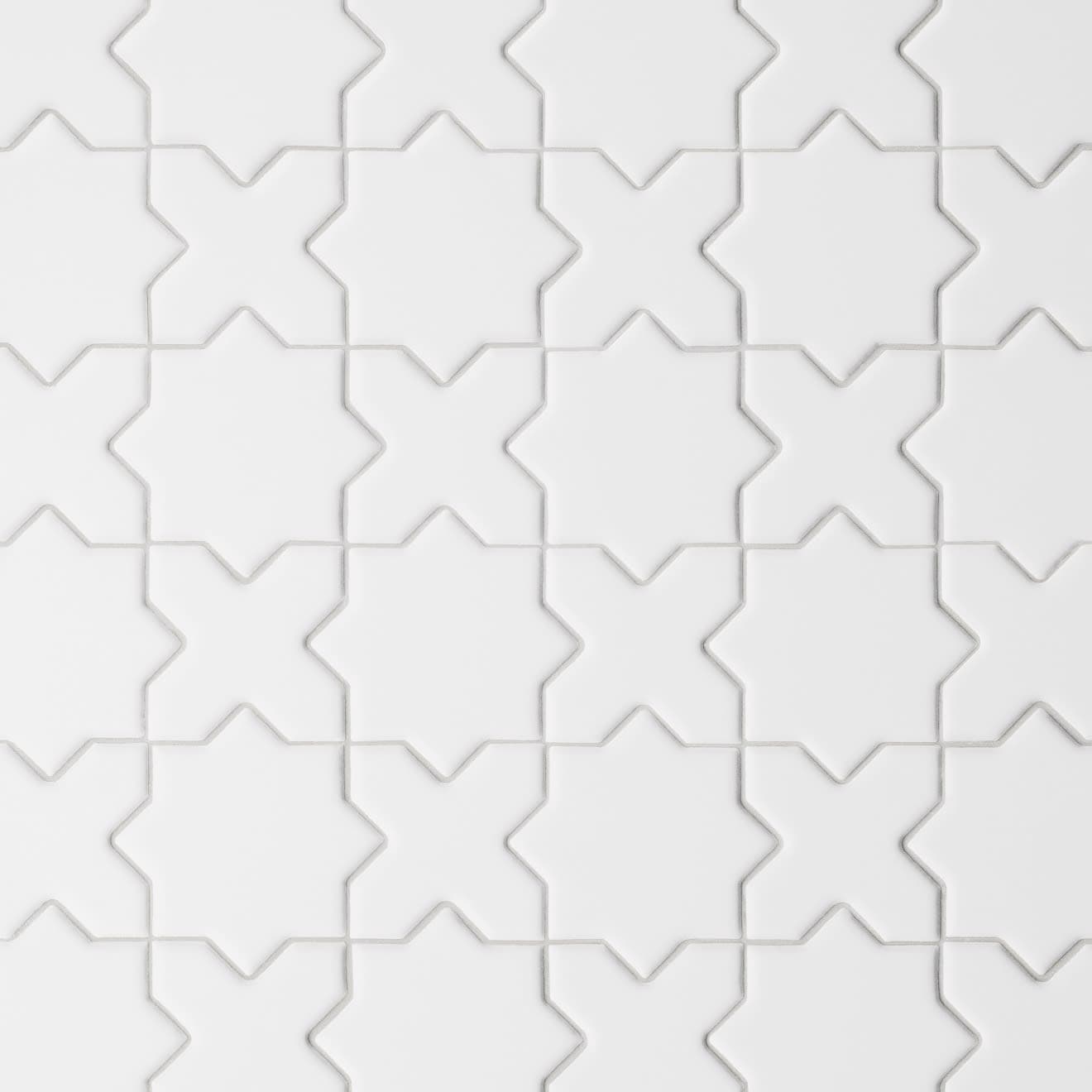 Le Cafe 2" x 2" Cross and Star Glossy Porcelain Mosaic Tile in Black - e9ifniyp9pwqw3sdrfkk@2x.jpg