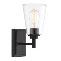 Westin 5.25 in. 1-Light Matte Black Modern Industrial Vanity with Clear Glass Shade - eaotvluhytomgcqdtias@2x.jpg