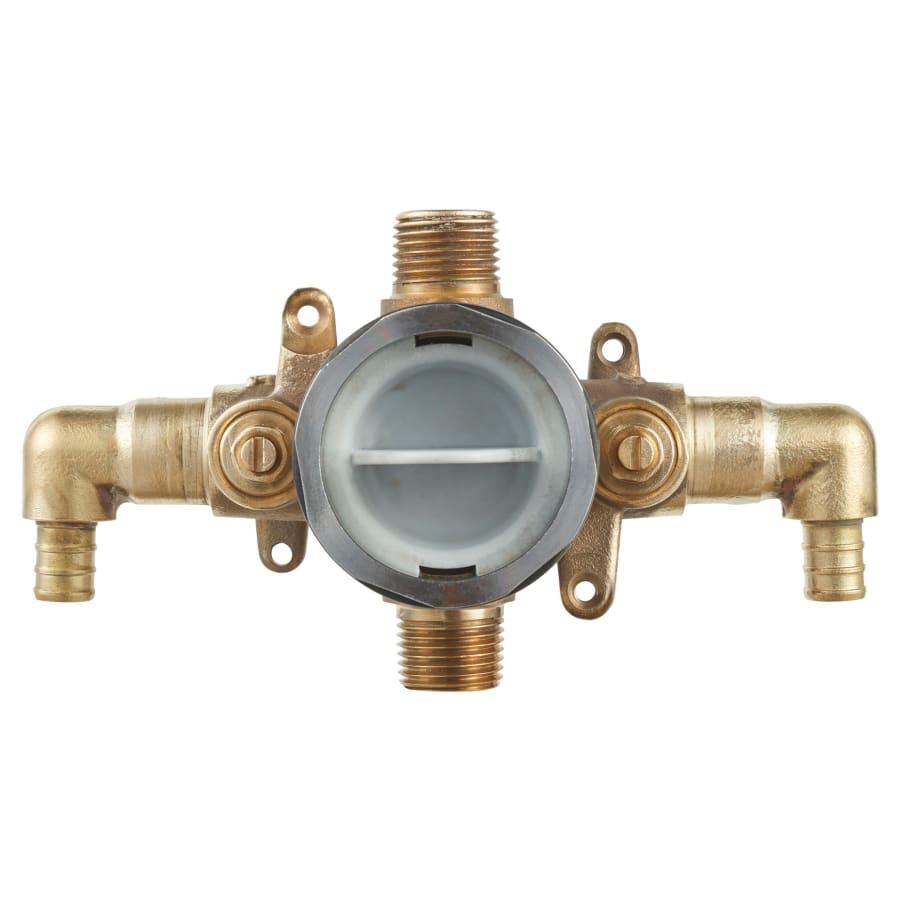 Flash Shower Rough-In Valve Body with 1/2" PEX Connection and Elbows and Screwdriver Stops