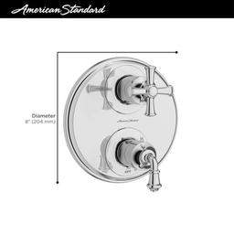Delancey 3 Function Pressure Balanced Valve Trim Only with Double Cross Handle, Integrated Diverter - Less Rough In - ecbahkxwzr9rqnibvlau_x500.jpg