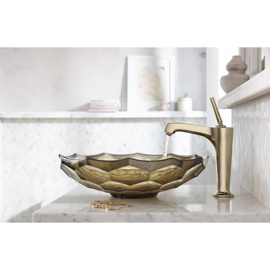Artist Editions Briolette Glass 4-3/4" x 17-1/2" Vessel Bathroom Sink - ecvyrtq5vq3k6vcw4llu@2x.jpg