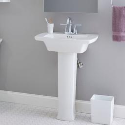 Edgemere 25" Fireclay Pedestal Bathroom Sink with 3 Faucet Holes at 4" Centers and Overflow - Less Pedestal - ed5xmdzg2gkpprjj9vqb_x500.jpg