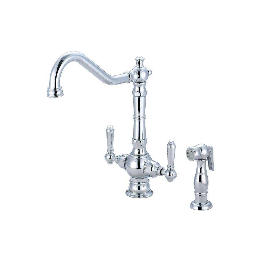 Americana Kitchen Faucet, Deck Mount, ADA, 2 Lever Handles, 2-Hole, Polished Chrome - ed8hfw0bipdsk8894i3k@2x.jpg
