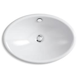 Iron Plains 20-3/4"L Enameled Cast Iron Wading Pool Oval Bathroom Sink with Overflow and White Painted Underside - edxfj3lfldgolxmurtdx@2x.jpg