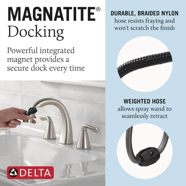 Delta Arvo Pull-Down Spout 8 in. Widespread Double Handle Bathroom Faucet Drain Included in Spotshield Brushed Nickel 35840LF-SPPD - ee6nt7a2ckuw1staso5b@2x.jpg