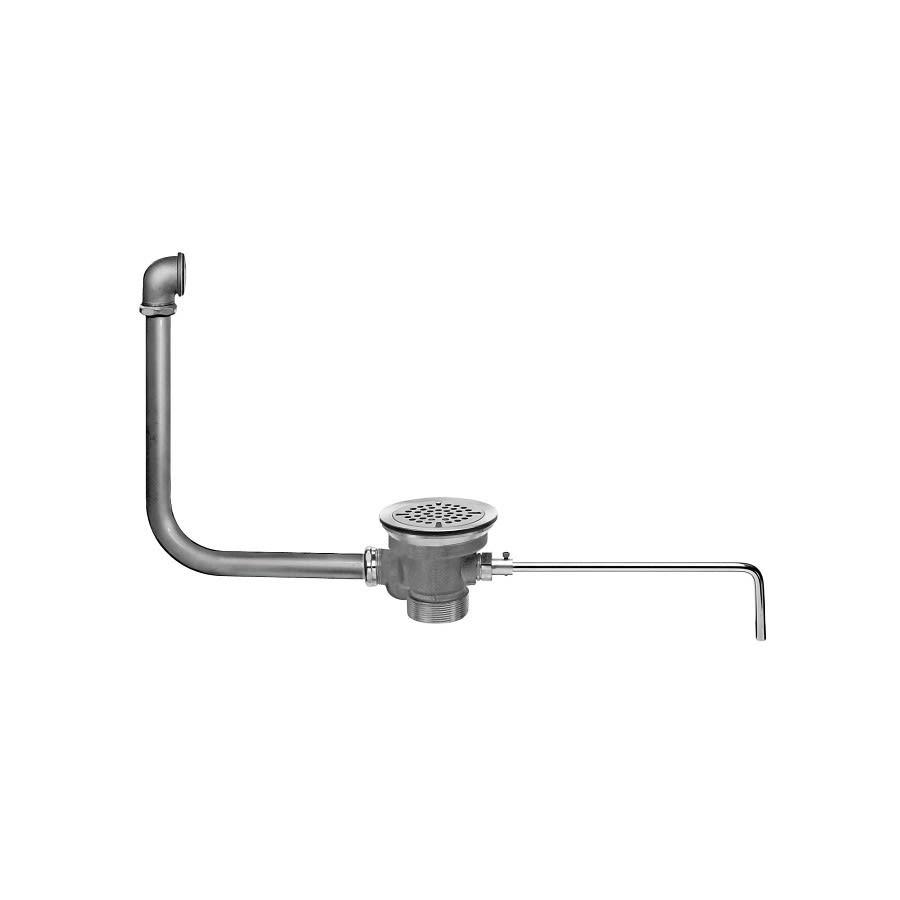 DrainKing™ Waste Valve With 14 x 16 in, Overflow Tube, 1-1/2 x 2 in, Cast Red Brass Drain, Polished Chrome - eeandhajpoclgruptaig@2x.jpg