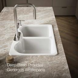 Hartland 33" Double Basin Top-Mount Enameled Cast-Iron Kitchen Sink - egboa1hyqktzas8xdb7e@2x.jpg