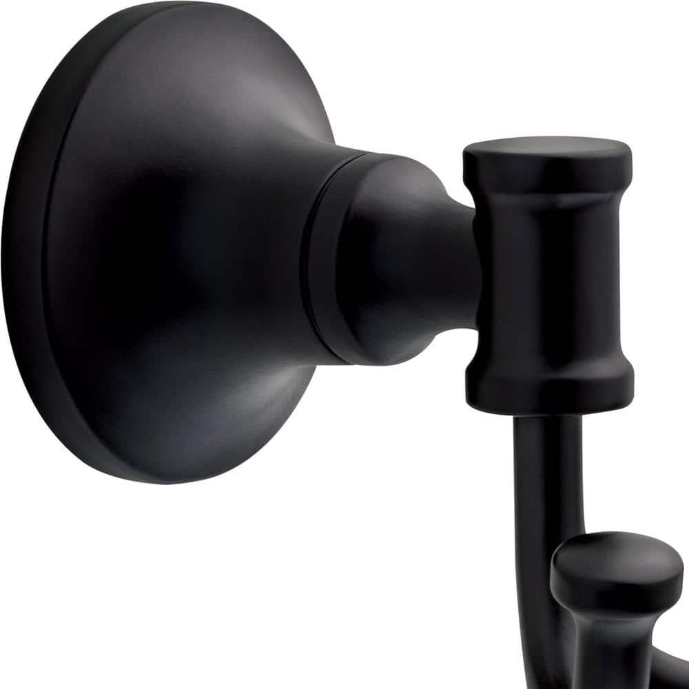 Chamberlain Double Towel Hook Bath Hardware Accessory in Matte Black - egmiby01wpegiilmjnb2@2x.jpg