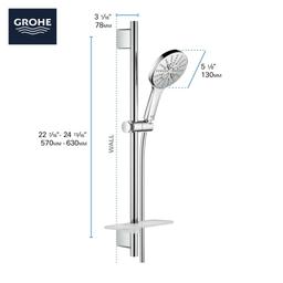 Rainshower 1.75 GPM Multi Function Hand Shower Package with StarLight, DreamSpray, EcoSpray, Speed Clean and QuickFix - Includes Slide Bar and Hose - ehfh0xrn04jzc6uvbqru@2x.jpg