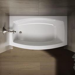 Expanse Bath Tub 60" x 30" - 36" Acrylic Soaking for Three Wall Alcove Installations with Integral Curved Apron and Left Drain - ehsojg6dcug6itscazah@2x.jpg