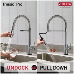 Trinsic Pre-Rinse Pull-Down Kitchen Faucet with On/Off Touch Activation, Magnetic Docking Spray Head - Limited Lifetime Warranty (5 Year on Electronic Parts) - ehvhgl0fvydbnkaimpyi@2x.jpg
