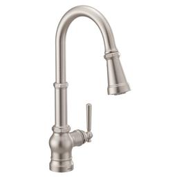 Paterson 1.5 GPM Single Hole Pull Down Kitchen Faucet with Duralast Cartridge and Reflex, PowerBoost, and Duralock Technologies - eimquyg3ljpikqadtzdo@2x.jpg