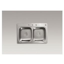 Verse 33" Double Basin Drop In Stainless Steel Kitchen Sink With Four Faucet Holes - ejnrzppjgon1bfbncmnd@2x.jpg