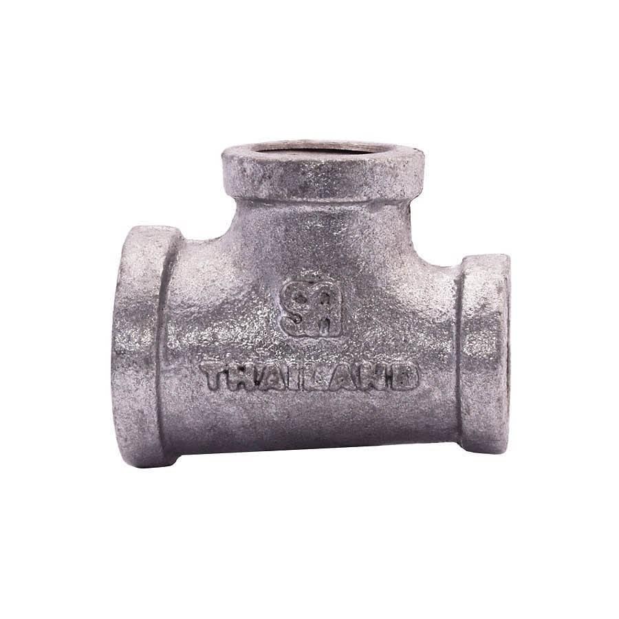 Tee, 1 x 3/4 x 1/2 in, FNPT, 150 lb, Malleable Iron, Galvanized - ejx2c003ul7gvqvwcjdr@2x.jpg