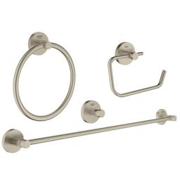 Essentials Bathroom Package with Towel Bar, Towel Ring, Robe Hook, and Tissue Holder - ekohhg4b4nfqfzleg0at@2x.jpg