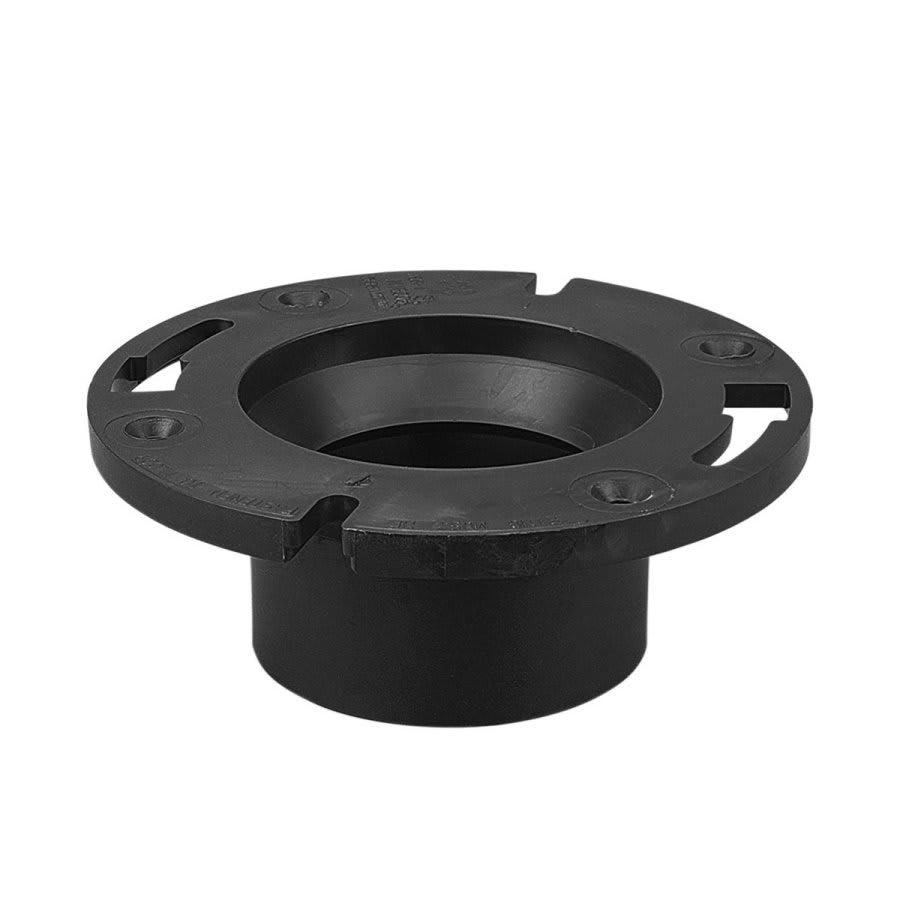 DWV Closet Flange, 4 in, Hub, ABS - ekzmnae3gjvxs6aujudz@2x.jpg