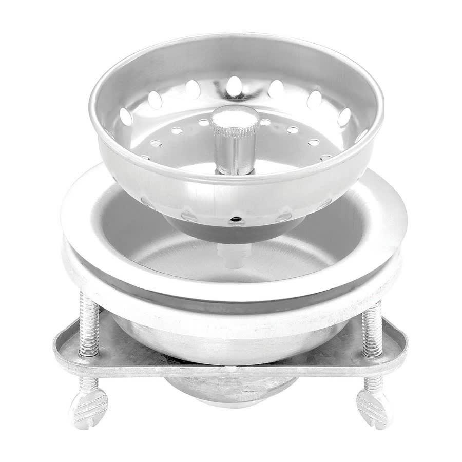 Strainer With Fixed Post, Stainless Steel, Polished Chrome - elzygkmpeye4efz7stp7@2x.jpg