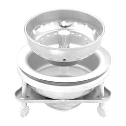 Strainer With Fixed Post, Stainless Steel, Polished Chrome - elzygkmpeye4efz7stp7@2x.jpg