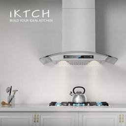 29.3 in. Wall Mount Range Hood Tempered Glass 900 CFM in Stainless Steel with LED Light and Remote Control - emjohpqevvqtmyrs4gr7@2x.jpg