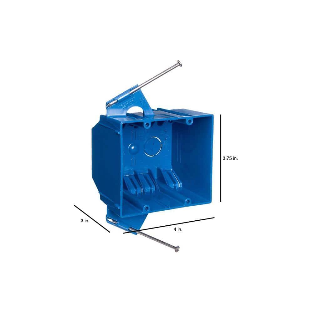 2-Gang 32 cu. in. Blue PVC New Work Electrical Switch and Outlet Box - emzkpcrllga5tpxhb2sk@2x.jpg