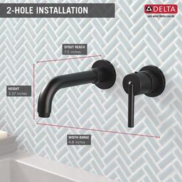 Trinsic 1.2 GPM Wall Mounted Bathroom Faucet Less Drain Assembly and Rough-In Valve - en9bvrli2knfiijarfts@2x.jpg