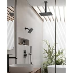 GRANDJOY Multiple Press 7-Spray Ceiling Mount Anti Scald 12 in. Fixed and Handheld Shower Head in Matte Black Valve Included SRSFS1007-BK12 - eopob5nrayzggqgkvgkg@2x.jpg