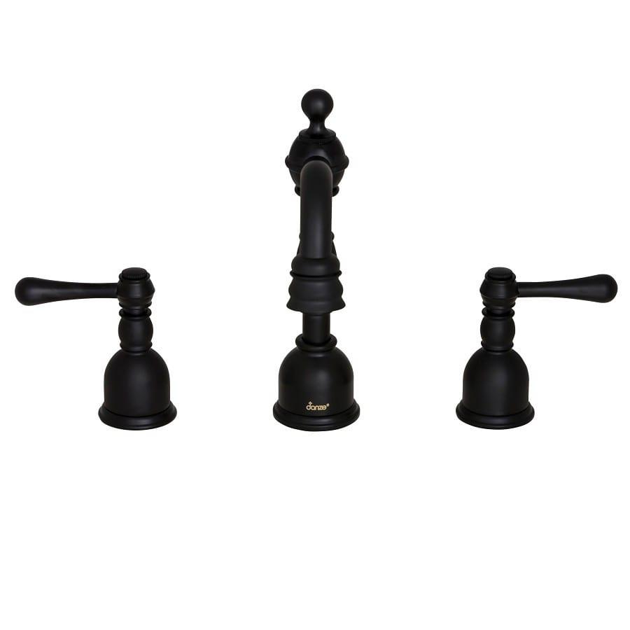 Opulence® Widespread Lavatory Faucet, ADA, 2 Handle, 3-Hole, 1.2 gpm, Satin Black - epab2tf19jeydilfinpc@2x.jpg