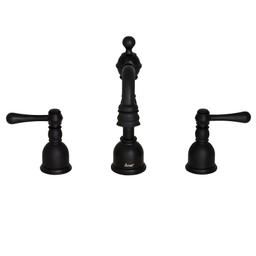 Opulence® Widespread Lavatory Faucet, ADA, 2 Handle, 3-Hole, 1.2 gpm, Satin Black - epab2tf19jeydilfinpc@2x.jpg