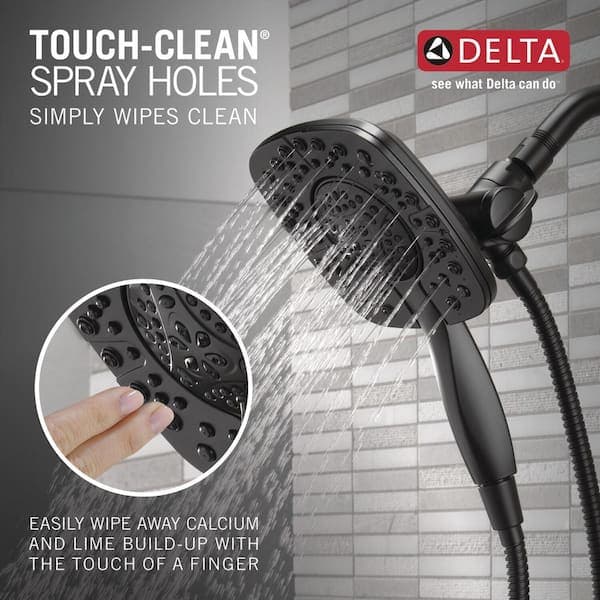Delta Ashlyn In2ition Single Handle 4-Spray Tub and Shower Faucet 1.75 GPM in Matte Black Valve Included FVS17464-BL-I - eprf9clxofqztglowykr@2x.jpg