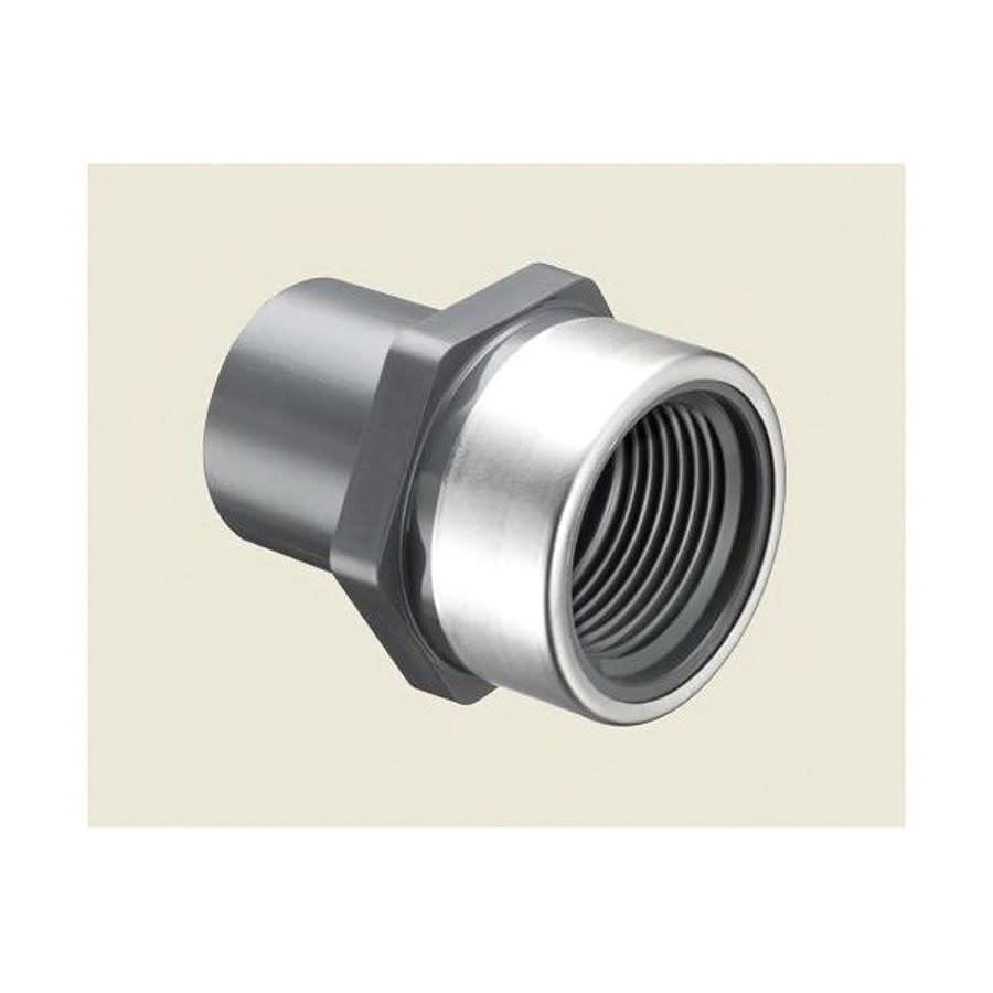 Female Adapter, 1 in, Spigot x Stainless Steel Reinforced FNPT, SCH 80/XH, PVC - epxxrqco34b5bbopzu34@2x.jpg