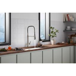 Purist 1.5 GPM Single Hole Pre-Rinse Kitchen Faucet with Sweep Spray, DockNetik, and MasterClean Technologies - equhqpkctkcsnevrhl45@2x.jpg