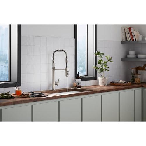 Purist 1.5 GPM Single Hole Pre-Rinse Kitchen Faucet with Sweep Spray, DockNetik, and MasterClean Technologies - equhqpkctkcsnevrhl45_x500.jpg