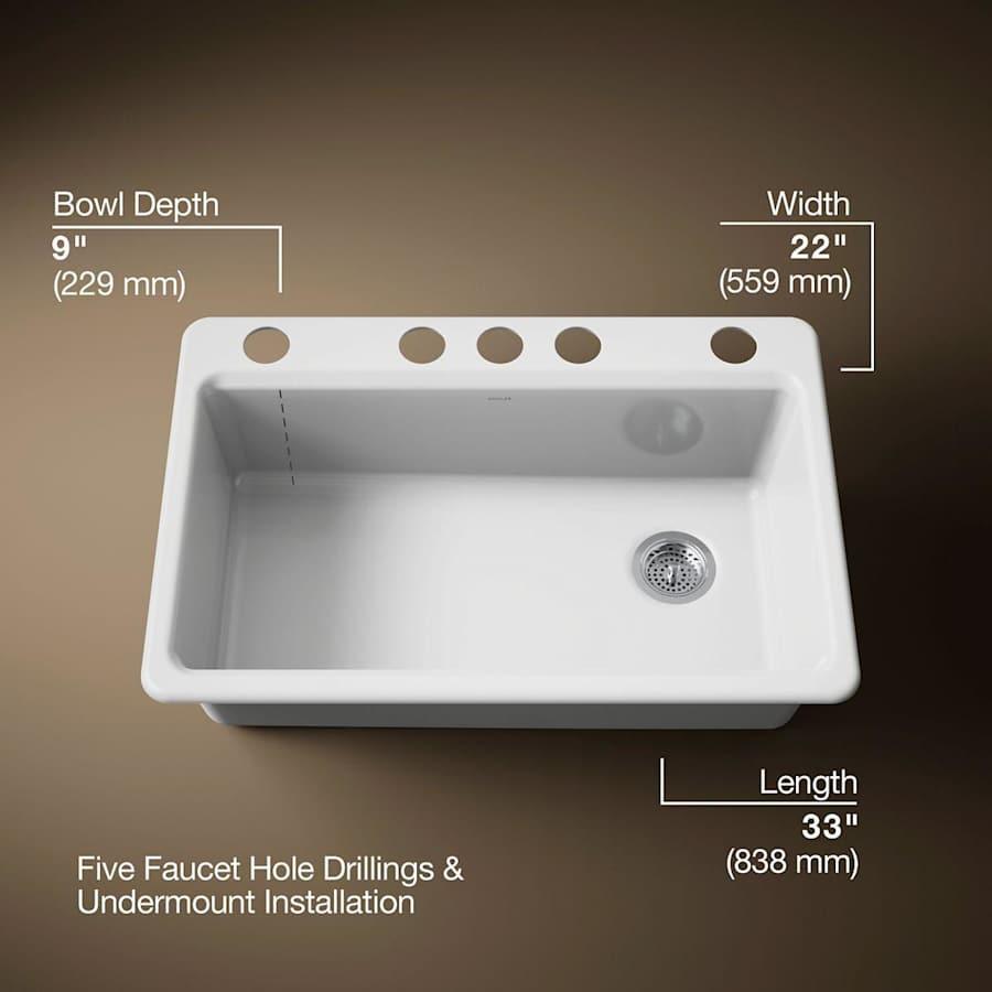 Riverby 33" Undermount Single Basin Enameled Cast Iron Workstation Kitchen Sink with Utility Rack, Sink Rack and Colander, and Intregral Cutting Board - eu0vnsnpk6c0u1mazink@2x.jpg