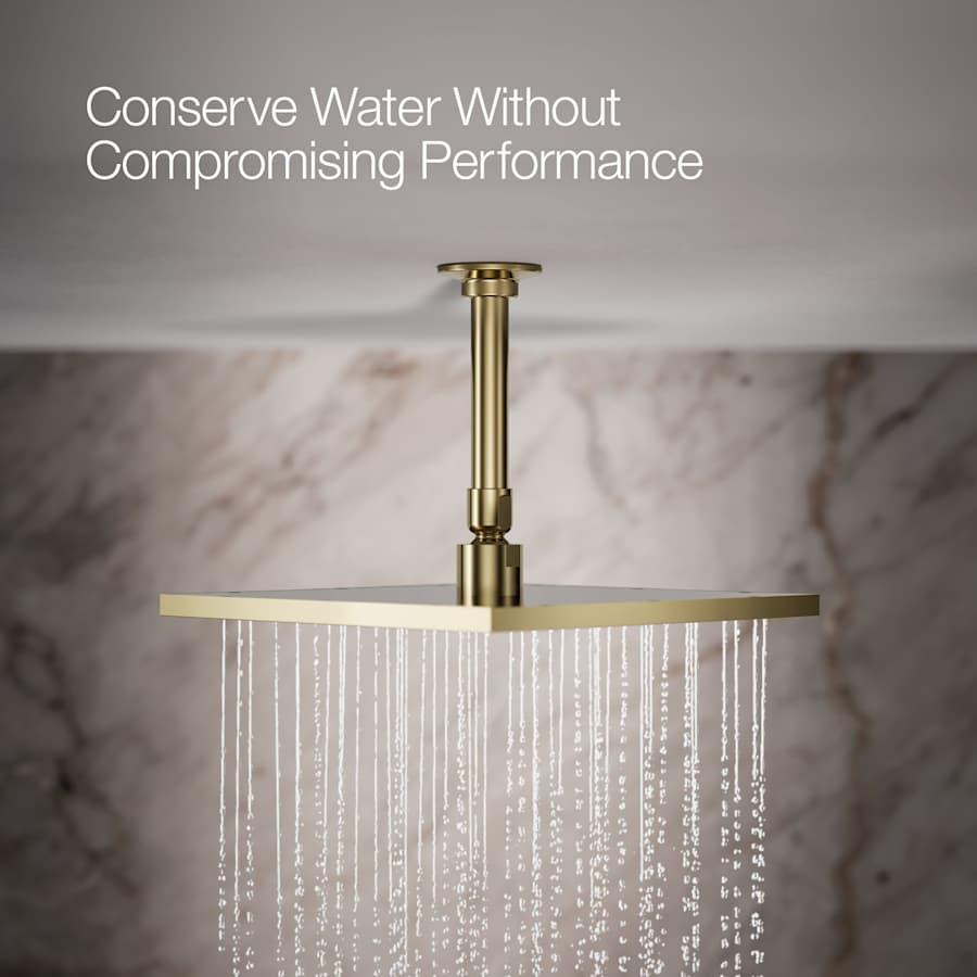 Radiant Contemporary Square 10" Single Function 2.5 GPM Rainhead with MasterClean Sprayface and Katalyst Air-Induction Technology - eurmtpdnnlpncstwgqjv@2x.jpg