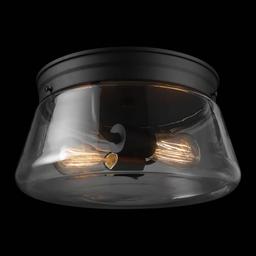 Aleyna 2-Light Matte Black Outdoor/Indoor Flush Mount Light with Clear Glass Shade - eutzud4182tkelnvbcm8@2x.jpg