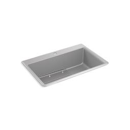 Kennon 33" Top or Undermount Single Bowl Neoroc Granite Composite Kitchen Sink with Bottom Sink Rack - euybeq18jehnjzvdqnwr@2x.jpg