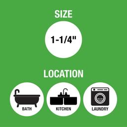 1-1/4 in. White Plastic Sink Drain P- Trap - evanak8v1j3kjjfeecd3@2x.jpg