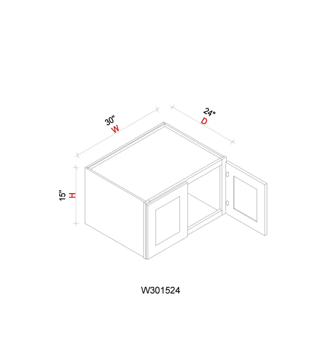 Wall Refrigerator Cabinet - 30"W x 15"H x 24"D - evhv51ckbcv1rycggntf@2x.jpg