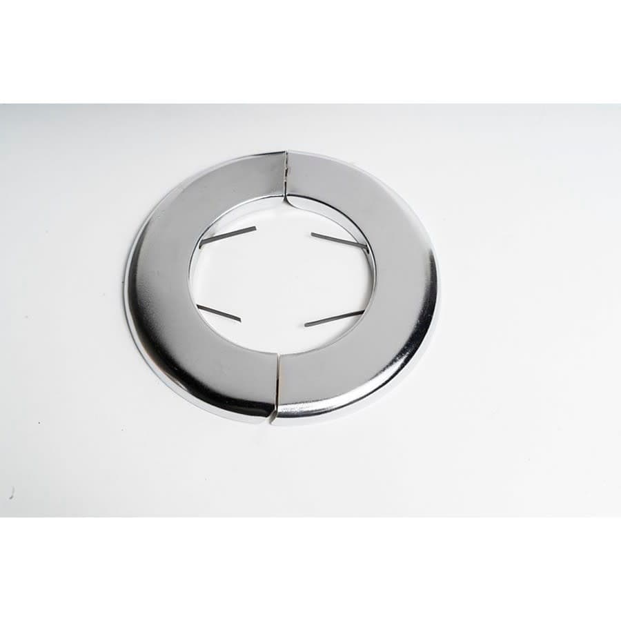 F&C Split Ring Escutcheon, 3-1/8 in OD, Polished Chrome