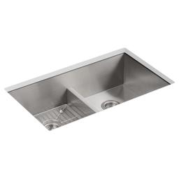 Vault 33" Double Basin Top-Mount/Under-Mount 18-Gauge Stainless Steel Kitchen Sink with Smart Divide - exxhdh7ocmbu7hkt3yfh@2x.jpg