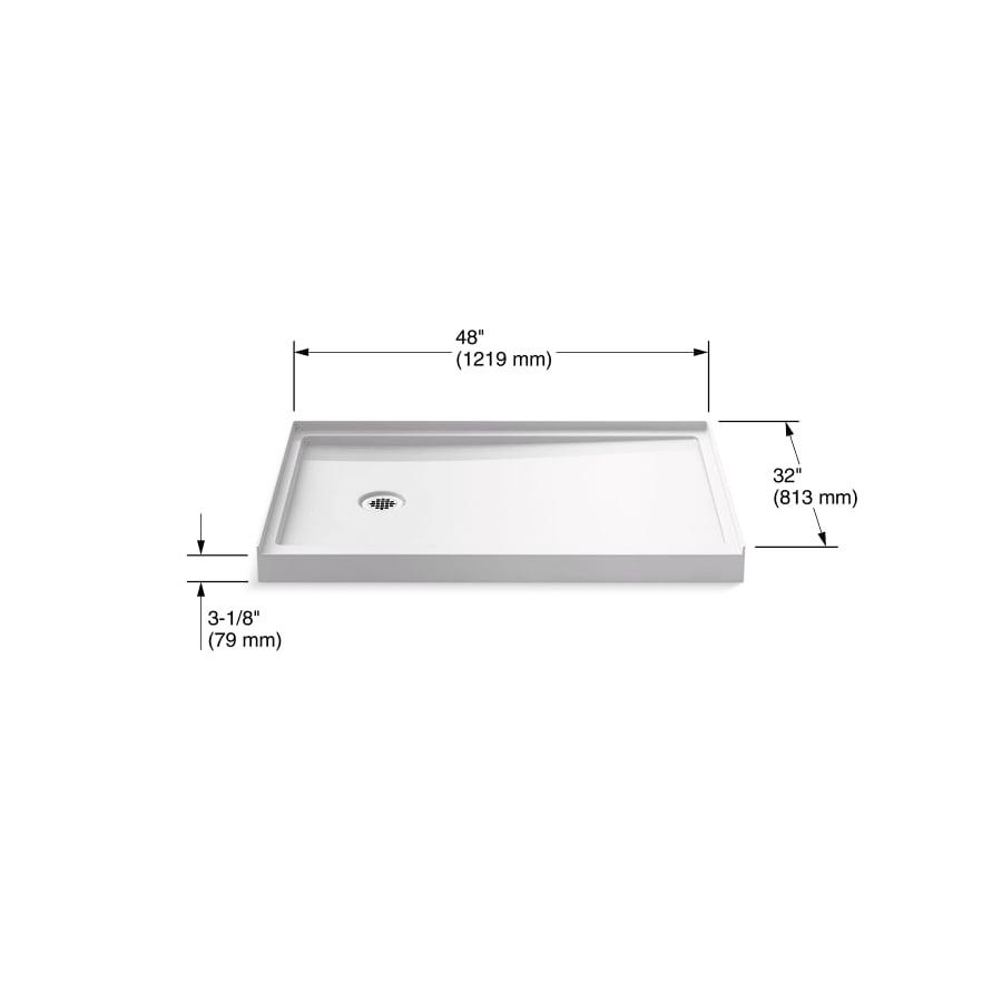 Rely 48" x 32" Rectangular Shower Base with Single Threshold and Left Drain - ezrqqn129k8jjfeyxp2e@2x.jpg
