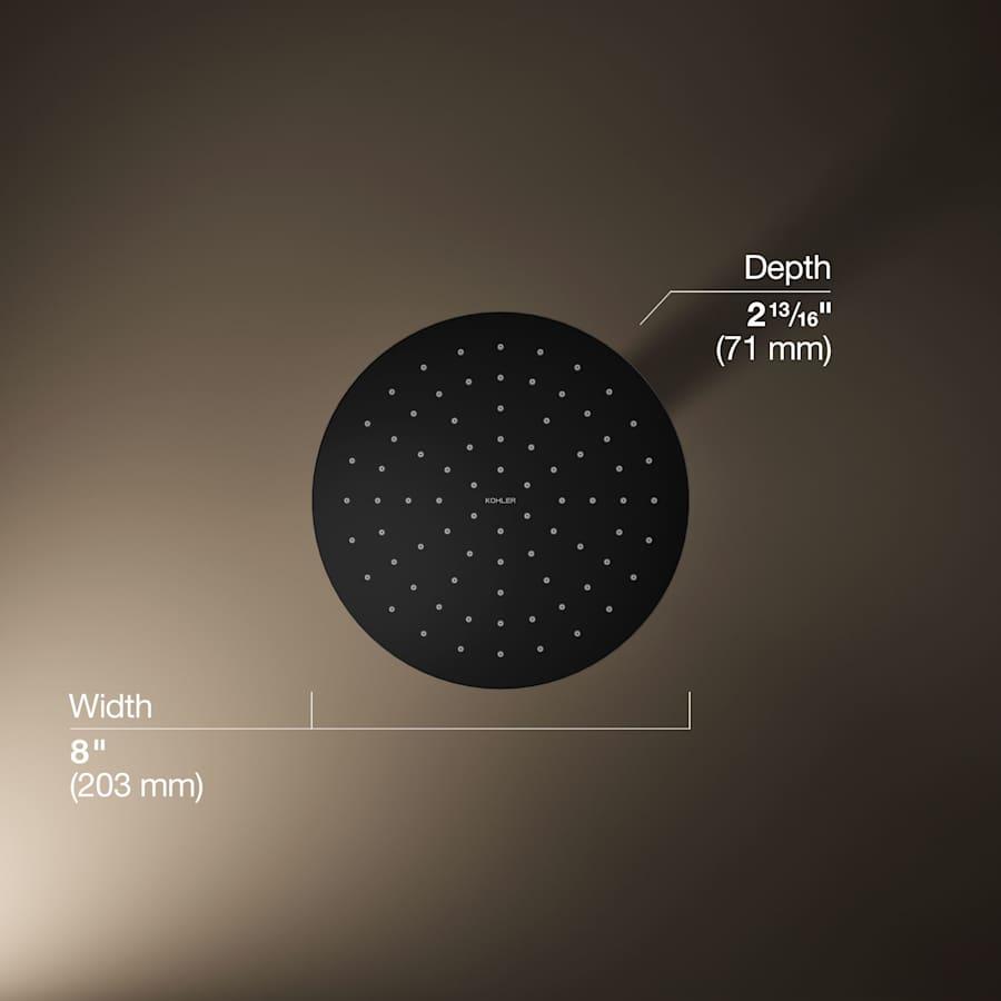 Contemporary Round 8" Single Function 2.5 GPM Rainhead with MasterClean Sprayface and Katalyst Air-Induction Technology - f1u1tagliiioev4twhle@2x.jpg