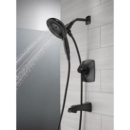 Delta Vesna In2ition Two-in-One Single-Handle 5-Spray Tub and Shower Faucet in Matte Black (Valve Included) 144789-BL-I - f9dtw5gxixm50pzlxtfv@2x.jpg