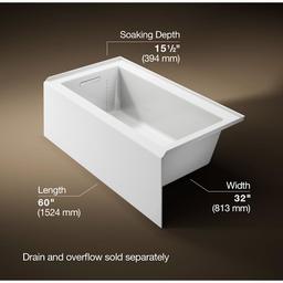 Underscore 60" Soaking Bathtub for Three Wall Alcove Installation with Left Drain and 68 Gallon Water Capacity - f9gyd46hfkmundmuealj@2x.jpg