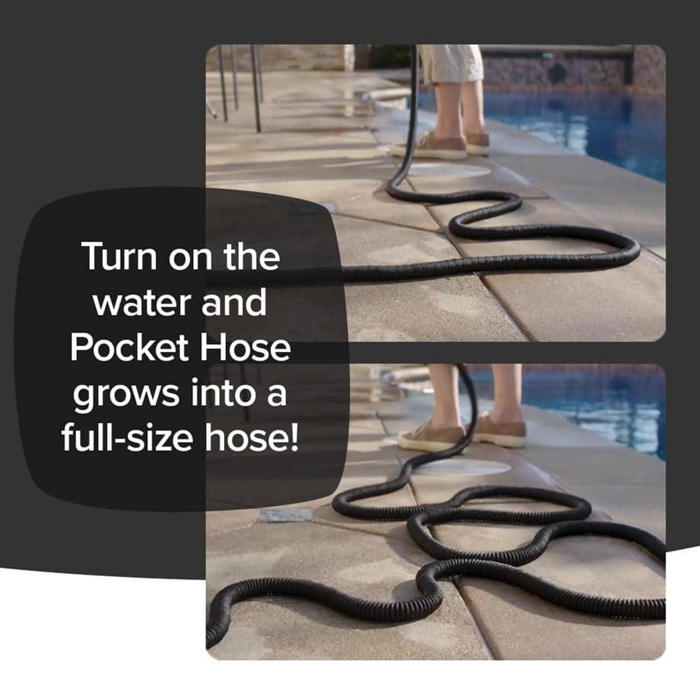Silver Bullet 3/4 in. Dia x 100 ft. Lightweight Kink-Free Expandable Water Garden Hose - fa5sc3kgolardpmooznl@2x.jpg