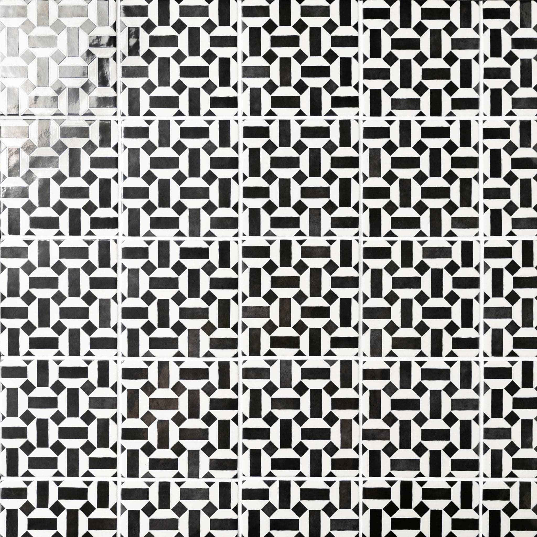 Cloé 5" x 5" Glossy Ceramic Tile in Loire